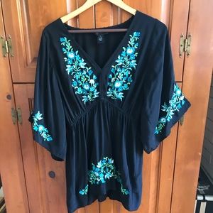 Karen Kane 100% silk blouse